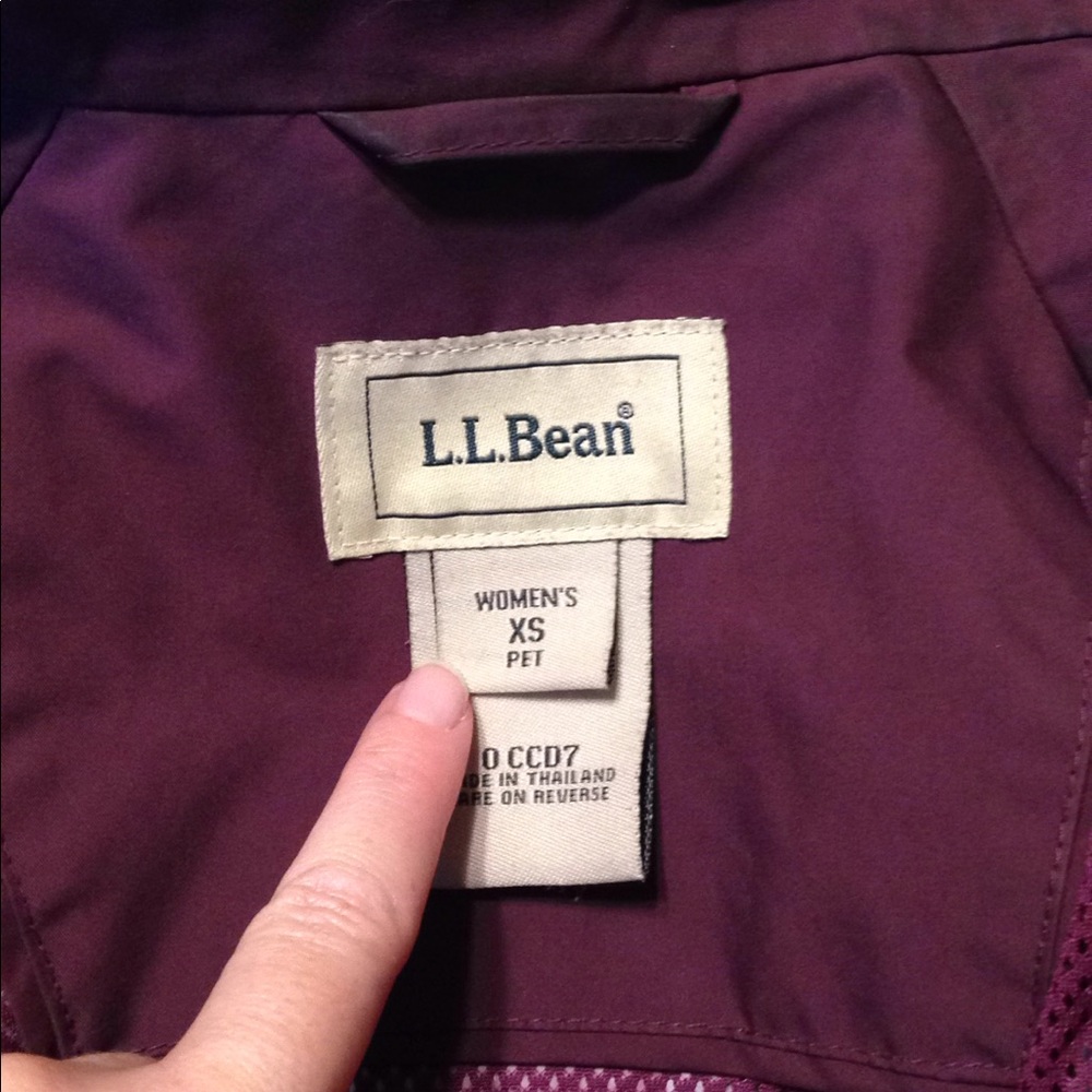 ll bean purple rain coat - Picture 6 of 8
